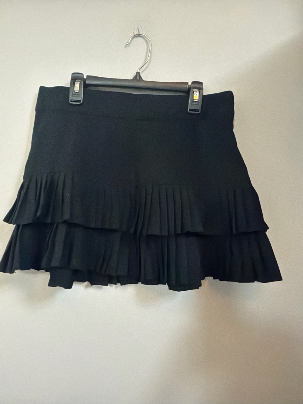 wild fable Black Tiered Pleated Mini Skirt
